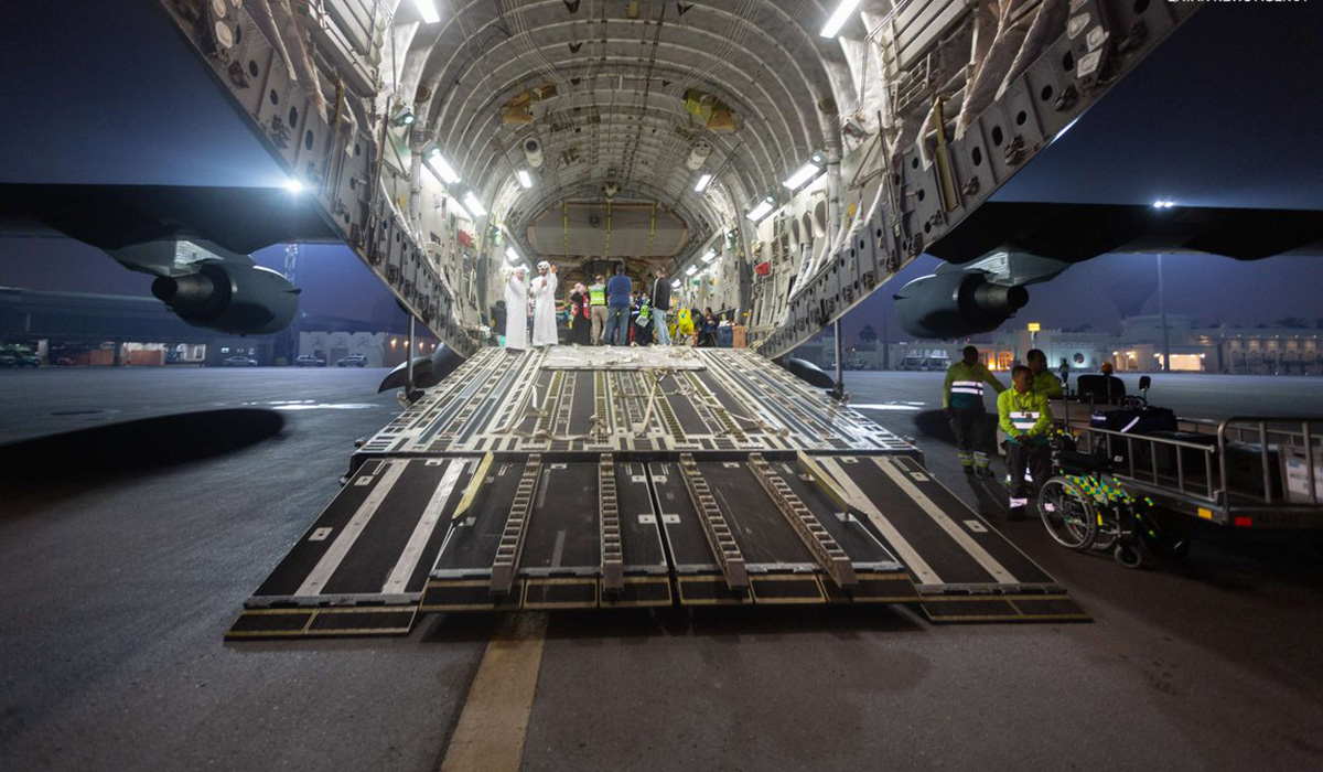 Wounded Palestinians in Gaza arrives in Doha